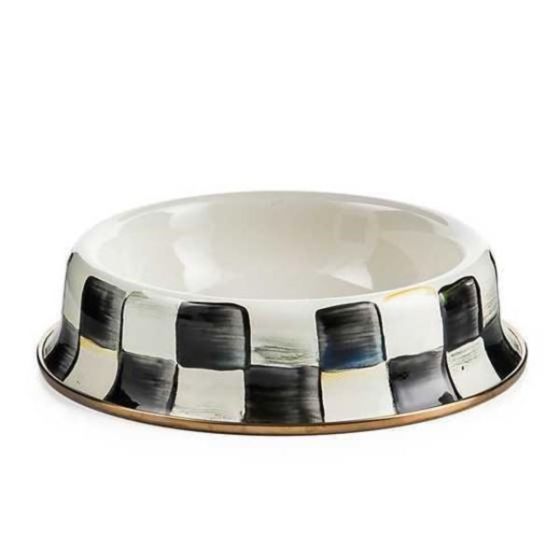 Sterling Check Cat Dish