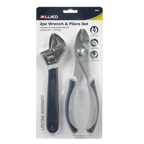2-Piece Wrench and Pliers Set