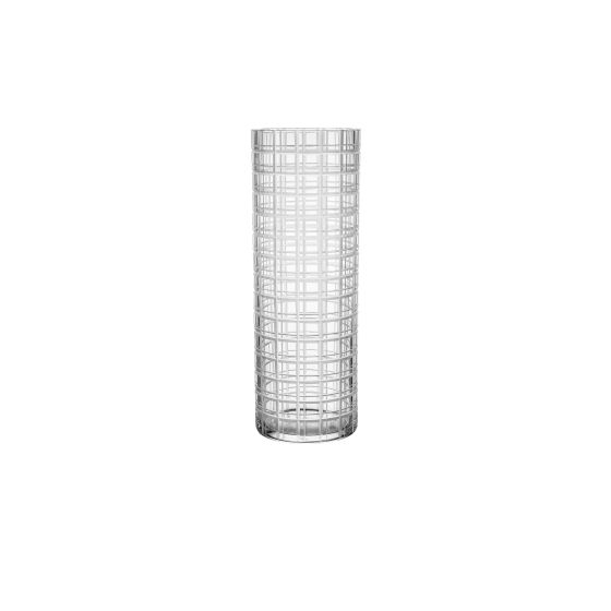 Cut In Number Checker Vase Large
