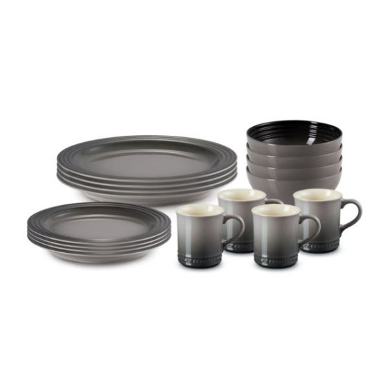 16pc Vancouver Dinnerware Set Oyster