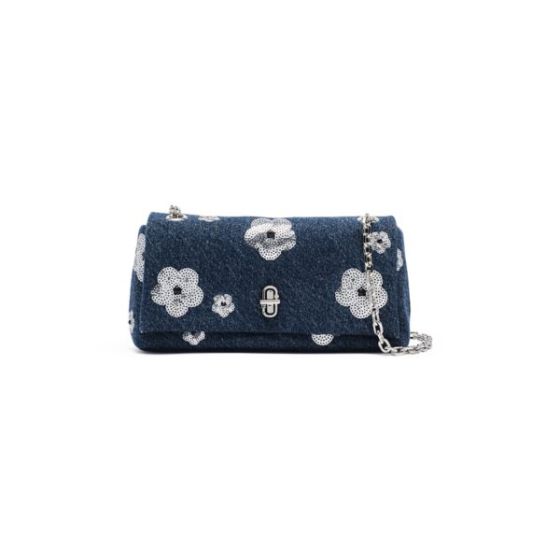 The Sequin Daisy Denim Mini Bag
