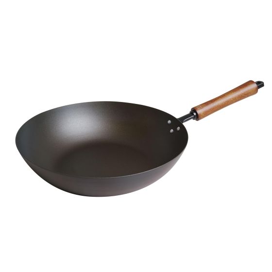 Joyce Chen - Classic Series 12-Inch Carbon Steel Pre-seasoned Stir Fry Pan