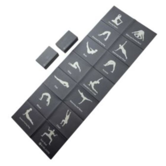 Skelcore Yoga Block & Folding Mat Combo