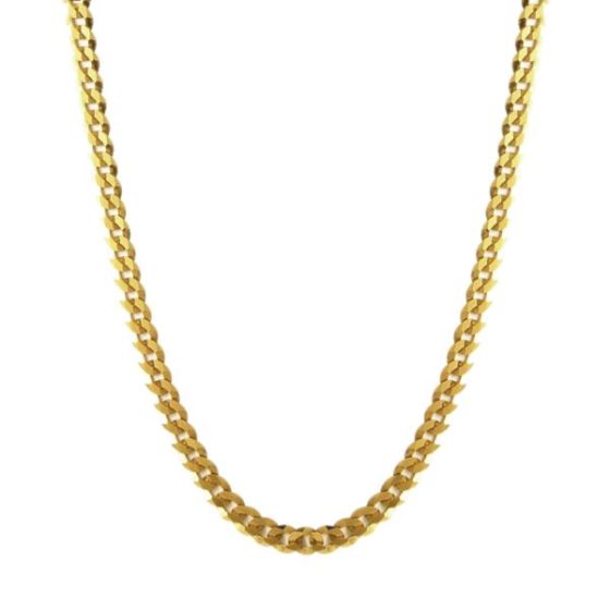 Curb Chain Necklace Gold