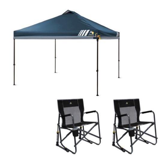 2 Freestyle Rocker - Black (37010) & 1 LevrUp Canopy w/Carry Bag - Navy (88015)