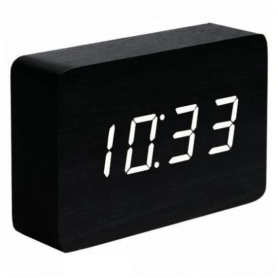 Kutia Design Brick Alarm Clock Marble color with White LED