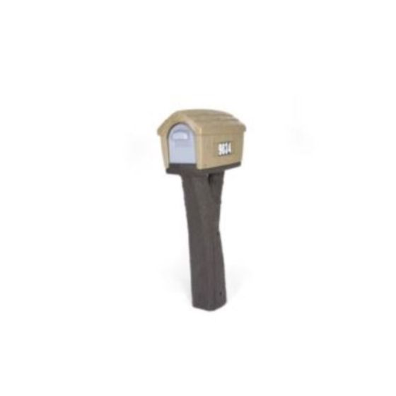 Rustic Home Mailbox (Sandstone/Espresso)