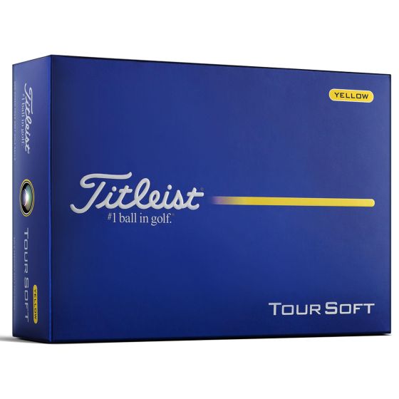 Titleist Tour Soft Yellow Golf Balls - 1 Dozen