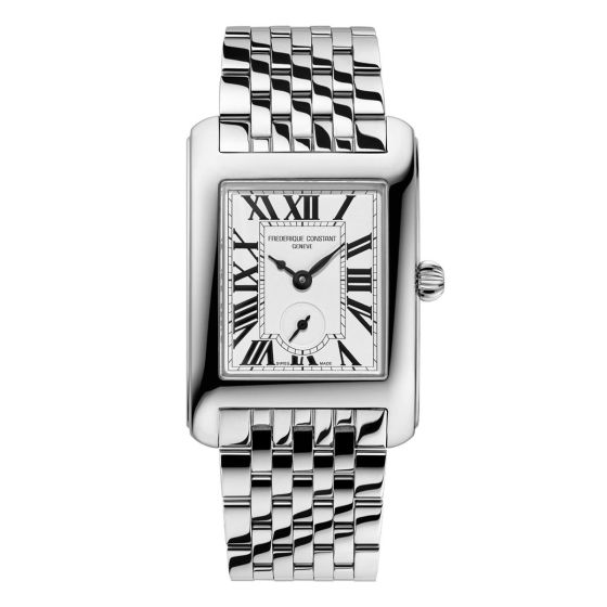 Ladies' Classic CARREE Stainless Steel Bracelet watch, Silver-Tone dial