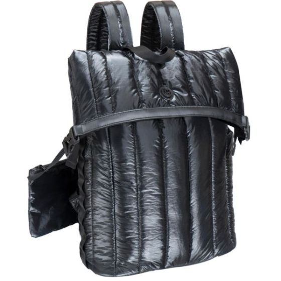 Metallic Quilted Backpack Size 18