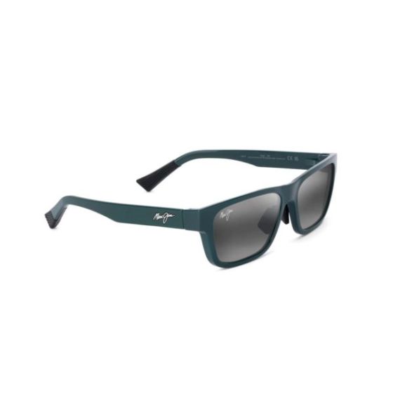 Keola Polarized Sunglasses Shiny Dark Green Frame Neutral Gray Lens
