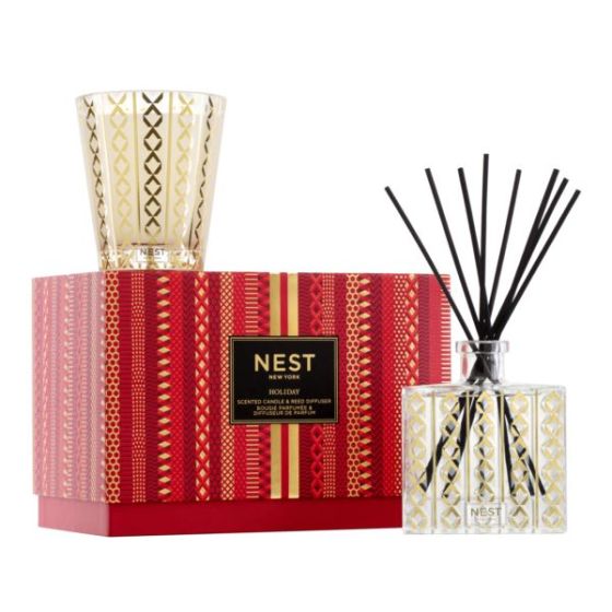 Holiday Candle & Reed Diffuser Gift Set