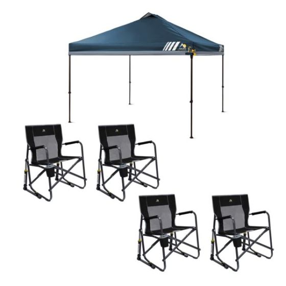 4 Freestyle Rocker - Black (37010) & 1 LevrUp Canopy w/Carry Bag - Navy (88015)