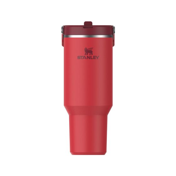 The IceFlow Flip Straw Tumbler 40oz - Chili Red