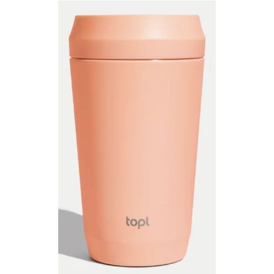 Topl To Go Stainless Steel 12oz Peach