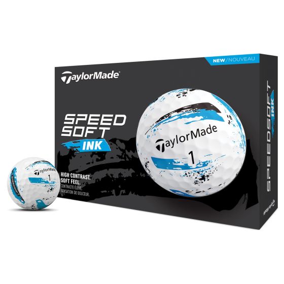 TaylorMade SpeedSoft Ink Blue 2024 Golf Balls - 1 Dozen