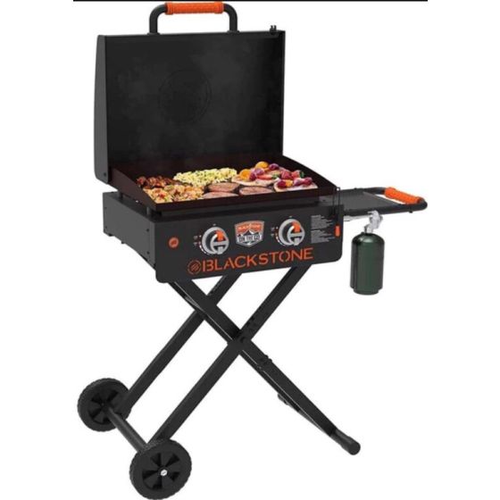 Blackstone On The Go Scissor Cart Griddle W/Hood Size 22