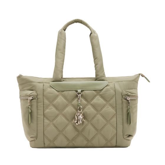 BLONDYN CARRY ALL LARGE NYLON TOTE - SAGE