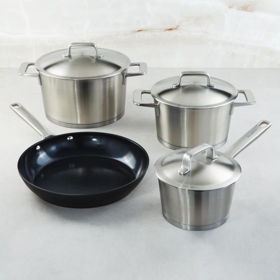 DiNA Meta 7pc Recycled SS Cookware Set with NS FP