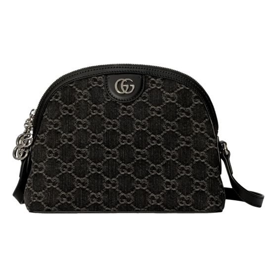 Gucci Ophidia Dome GG Denim Black Shoulder Bag