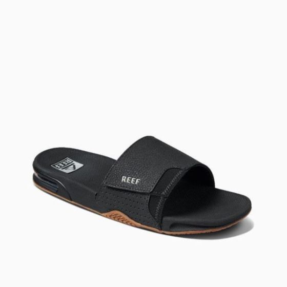 Mens Fanning Slide-Black/Silver-8