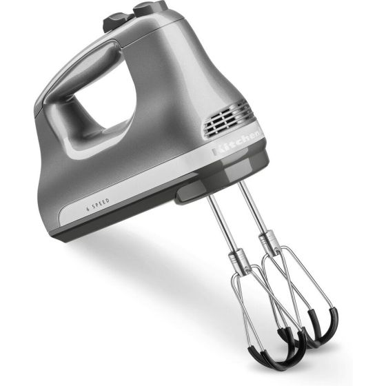 6-Speed Hand Mixer with Flex Edge Beaters in Contour Silver
