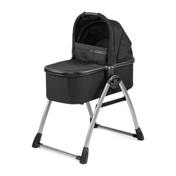 Bassinet with Home Stand True Black