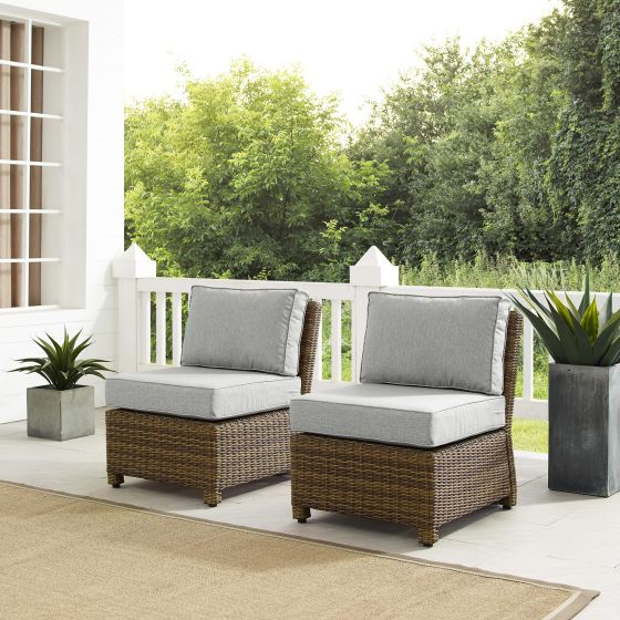 Bradenton 2Pc Outdoor Wicker Chair Set