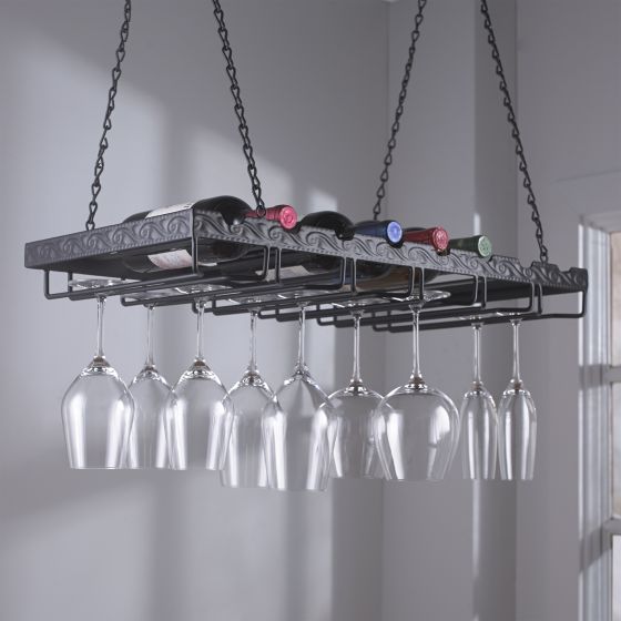 Metal Hanging Wine Glass Rack