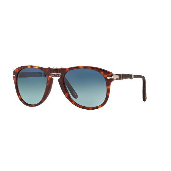 PO0714 Sunglasses - Havana/Polarized Crystal Blue Gradient