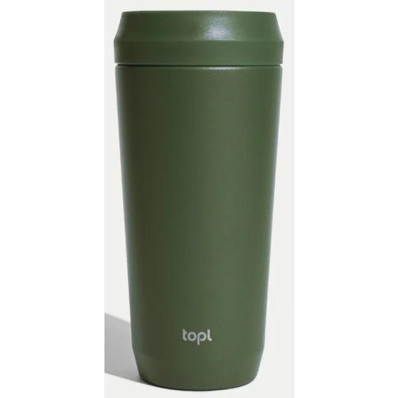 Topl To Go Stainless Steel 16oz Olive
