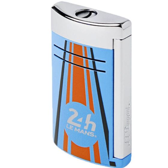 S.T. Dupont Lighter Le Mans Maxijet in Blue and Chrome