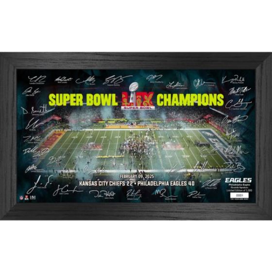 Philadelphia Eagles Super Bowl LIX Champions Signature Gridiron Frame