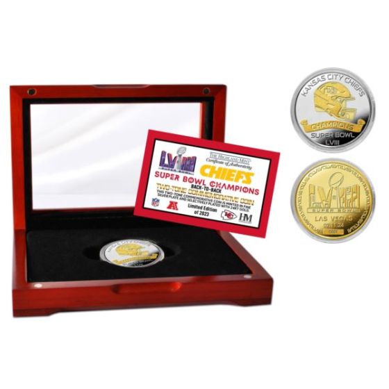 KC Chiefs Super Bowl LVIII Champions 2-Tone Flip Coin