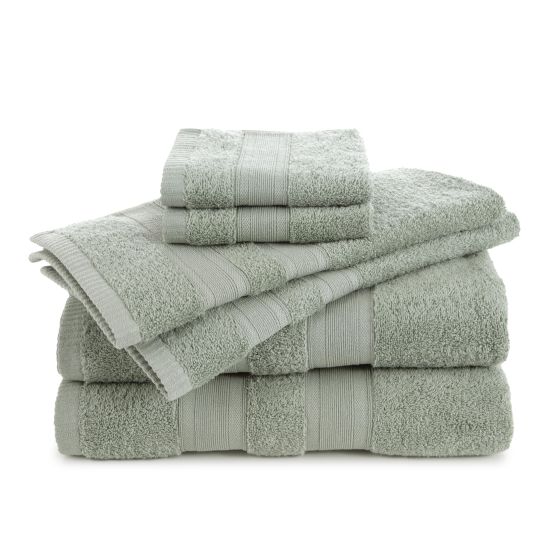 Solid Low Lint 6-Pack Towel Set Size Towel Set