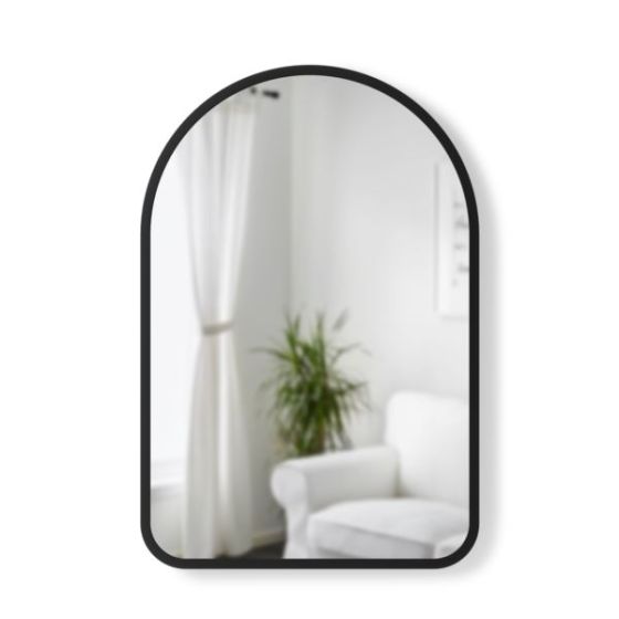 Hub Arched Mirror 24x36 Black