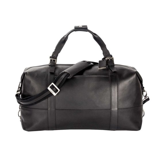 Colombian Leather Weekend Duffle Bag - Black