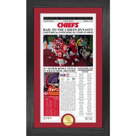 KC Chiefs Super Bowl LVIII Champions Front Page Photo Mint