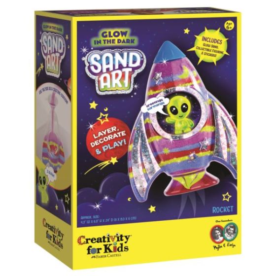 Glow in the Dark Sand Art Rocket Ship