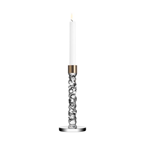 Carat Candlestick (pair, brass)