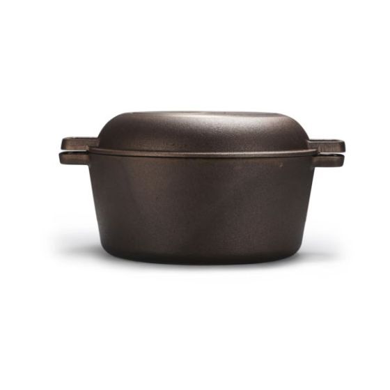 Black & Decker 5 Qt Dutch Oven with Skillet Lid - Bronze