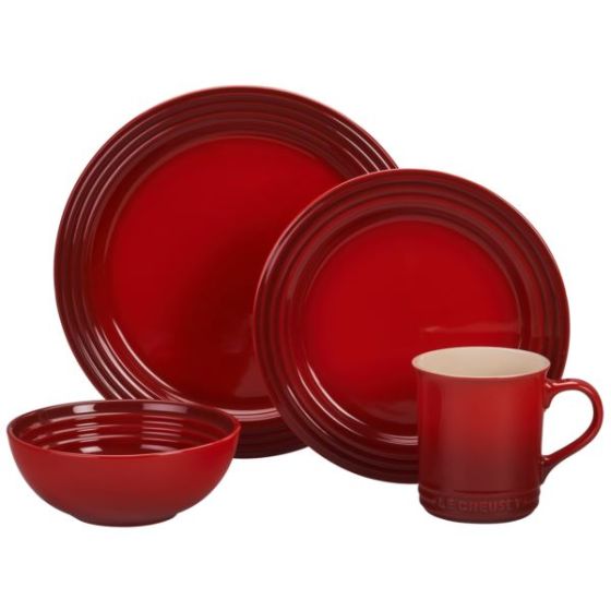 16pc Vancouver Dinnerware Set Cerise