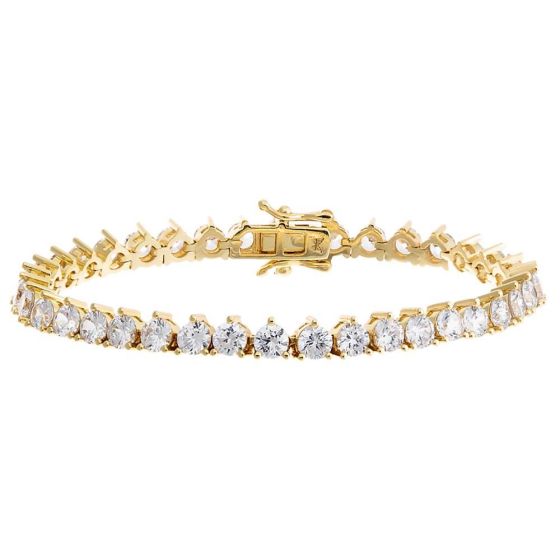Thin Three Prong Tennis Bracelet Size 6.5