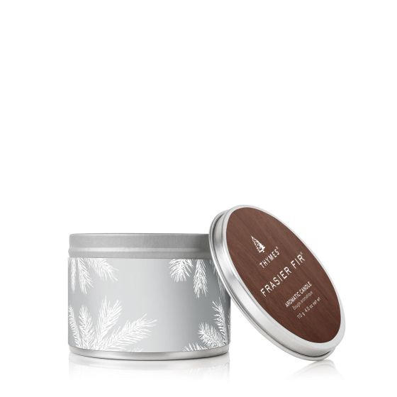 Frasier Fir Silver Candle Tin Size 4oz