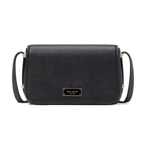 Liv Small Flap Crossbody - Black
