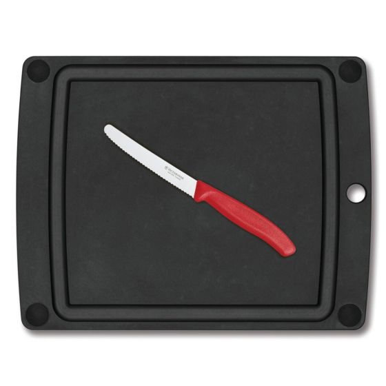 All-in-One Medium Slate Cutting Board w/ Red Utility Knife