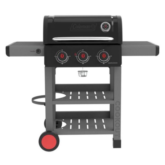 Cookout 3-Burner Propane Gas BBQ Grill with 535-Sq. In. Total Cooking Surface and Instastart Ignitio