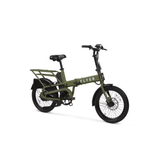 Flyer Folding Cargo E-Bike - White