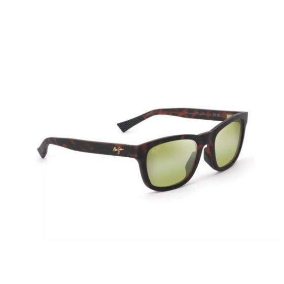 Kapi'i Polarized Sunglasses Matte Dark Havana Frame Maui HT Lens