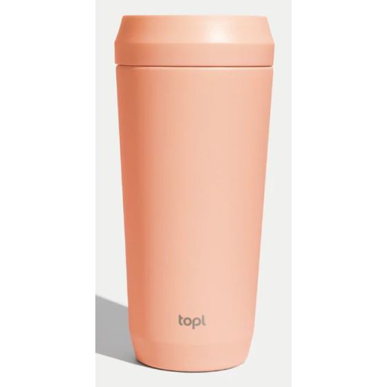 Topl To Go Stainless Steel 16oz Peach